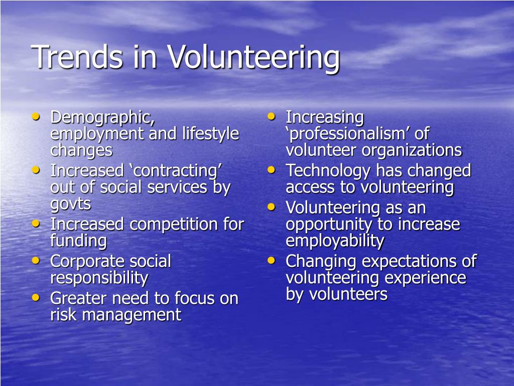 PPT Sustaining volunteer support PowerPoint Presentation, free