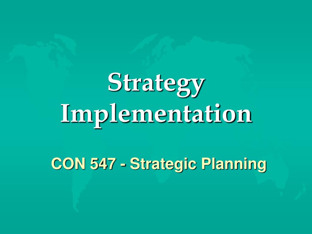 presentation on implementation strategy