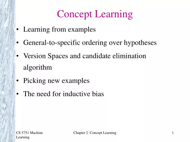 concept of learning presentation