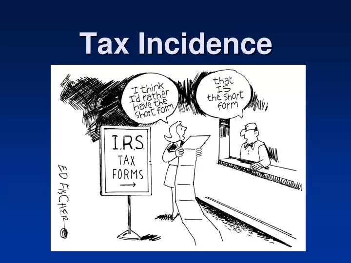 tax incidence n.