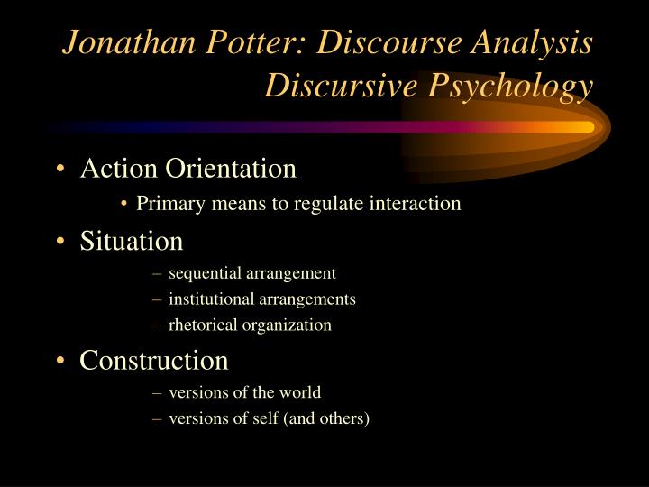 Ppt turn to discourse and discourse analysis powerpoint presentation
