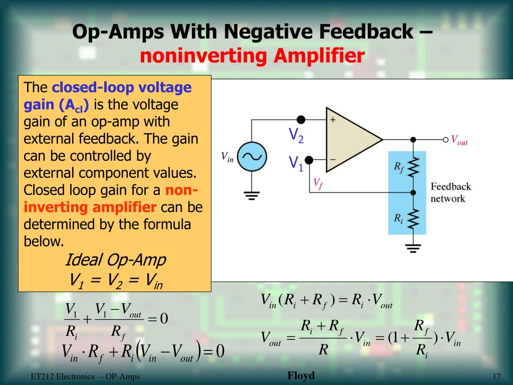 open loop gain non investing amplifier