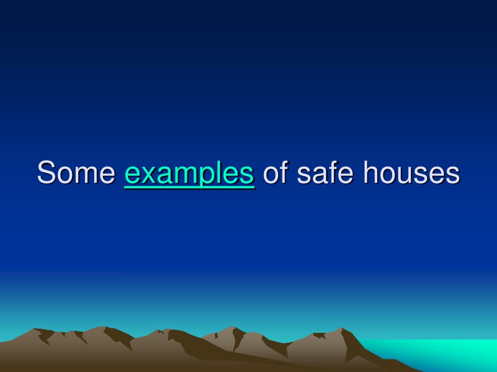 Safe House Examples PPT - Following the Stars to Freedom PowerPoint Presentation, free ...