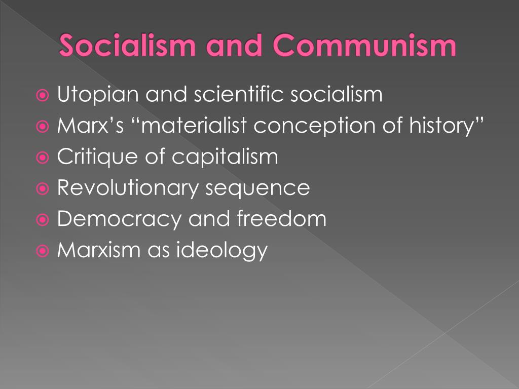 PPT - Socialism and Communism PowerPoint Presentation, free download ...