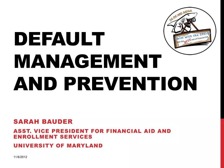 PPT - DEFAULT management and prevention PowerPoint Presentation, free ...