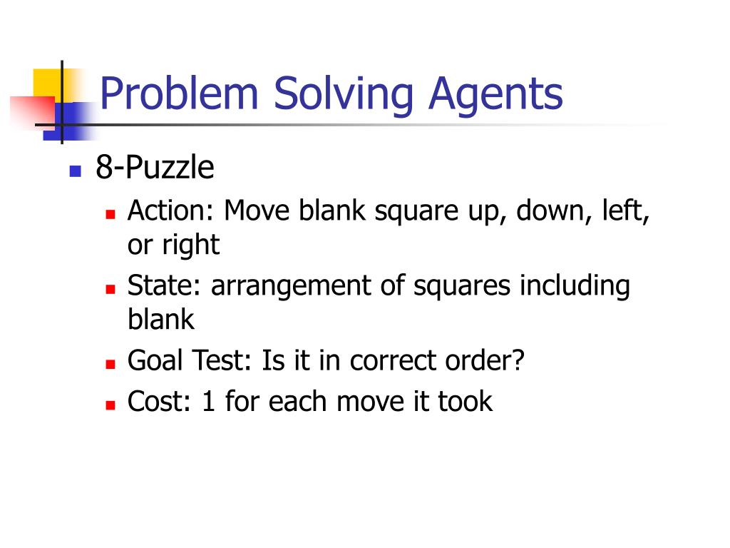 problem solving agent with example