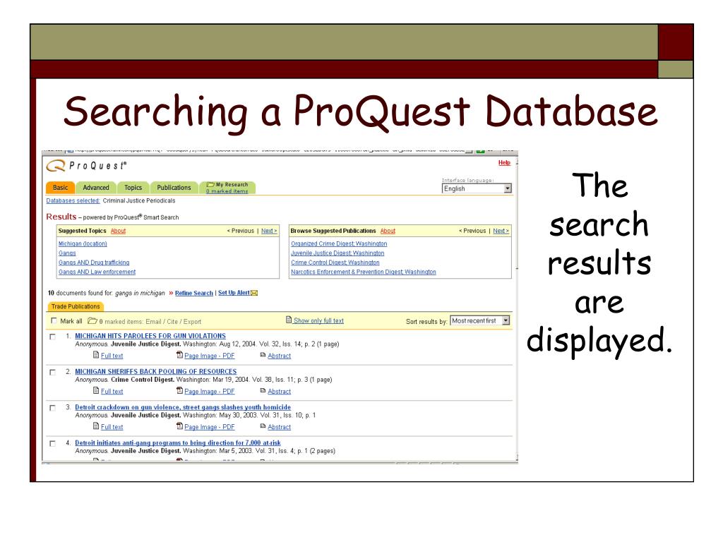 proquest dissertation database search