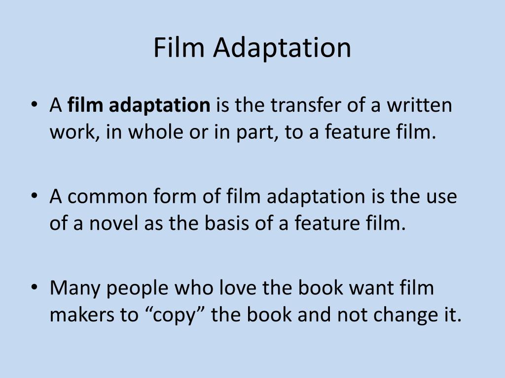 essay on film adaptation