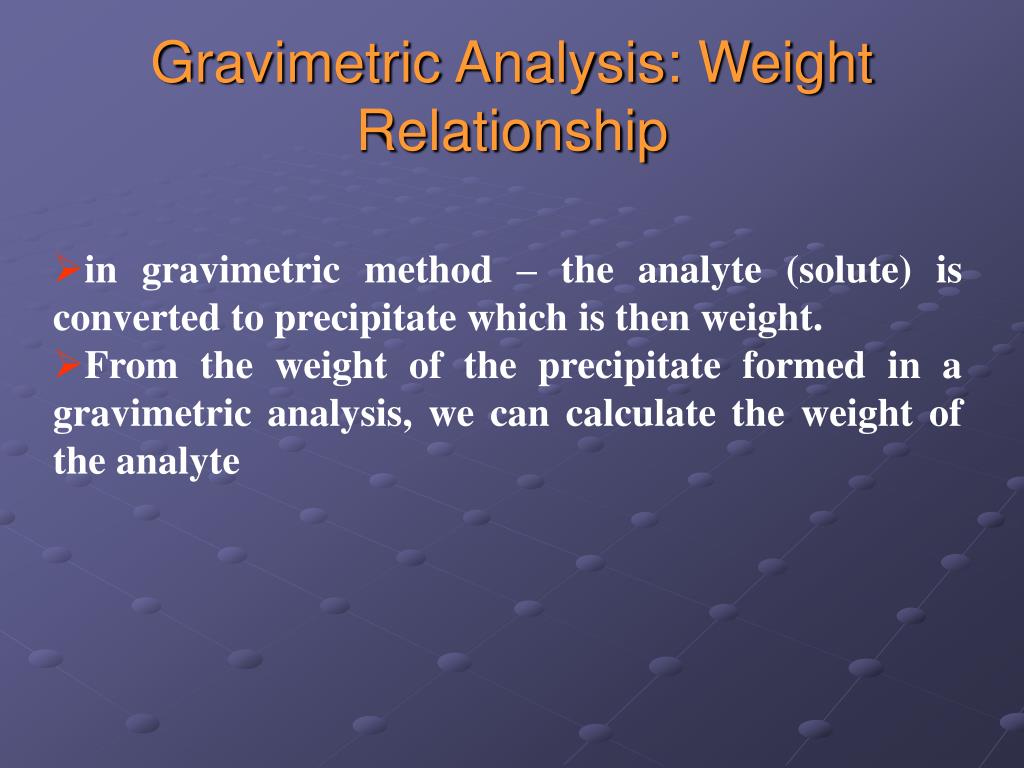 PPT - ERT207 Analytical Chemistry Gravimetric Analysis and ...