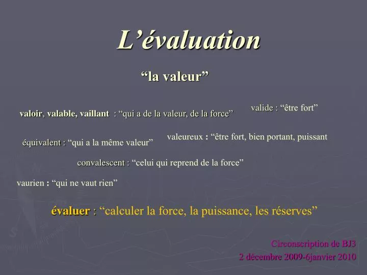 l valuation n.