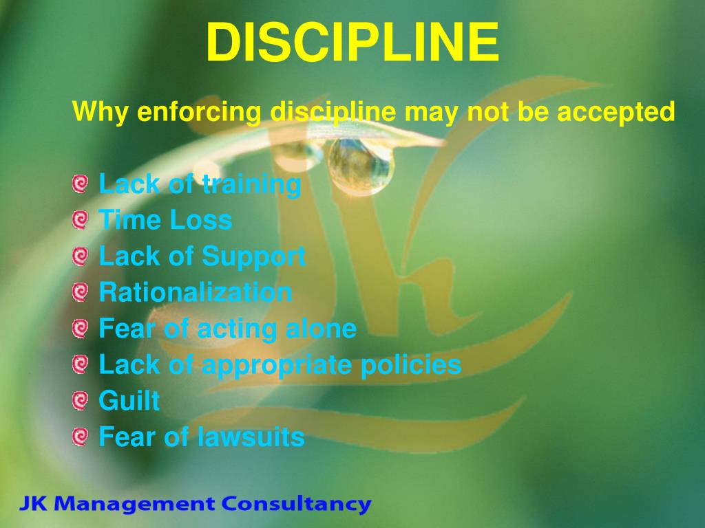 assembly presentation on discipline