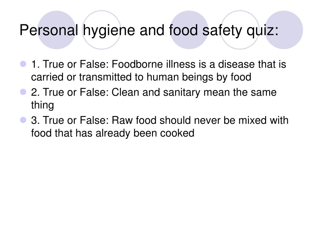 ppt food safety and personal hygiene powerpoint basic food hygiene quiz