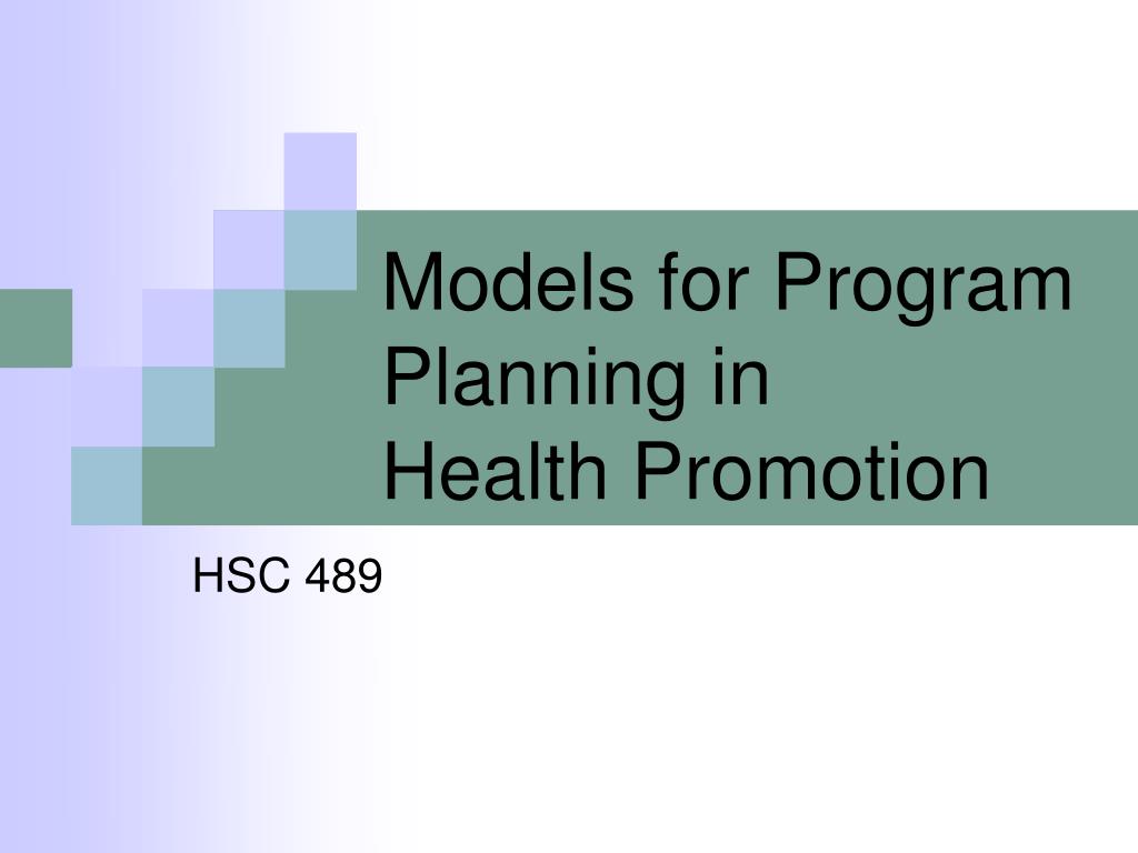 program planning models program planning models