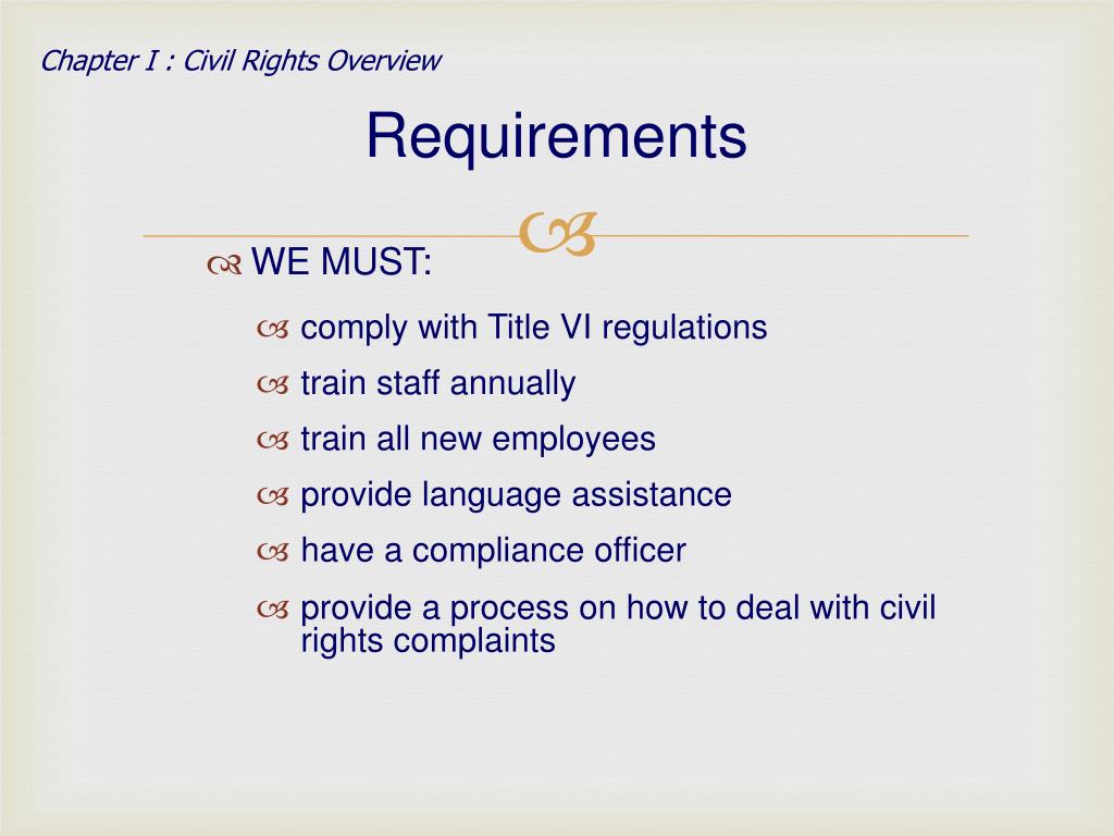 PPT - Title VI of the Civil Rights Act of 1964 (Training) PowerPoint ...