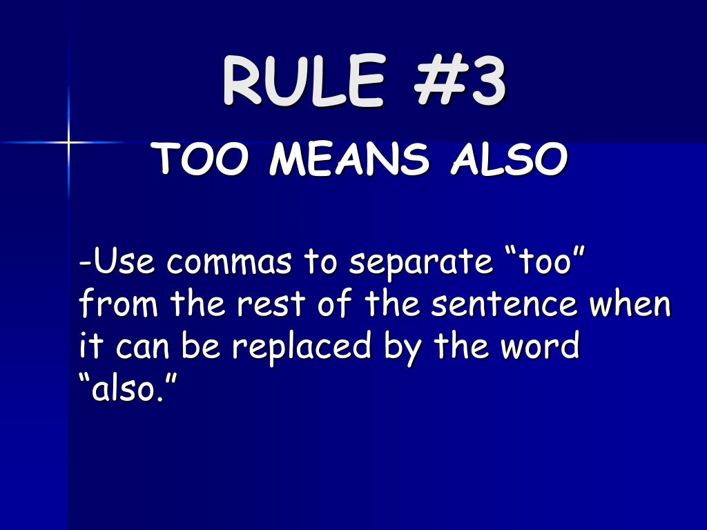 PPT - THOSE PESKY COMMAS! PowerPoint Presentation, free download -  ID:1832244