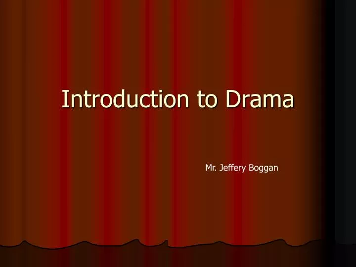 introduction to drama n.