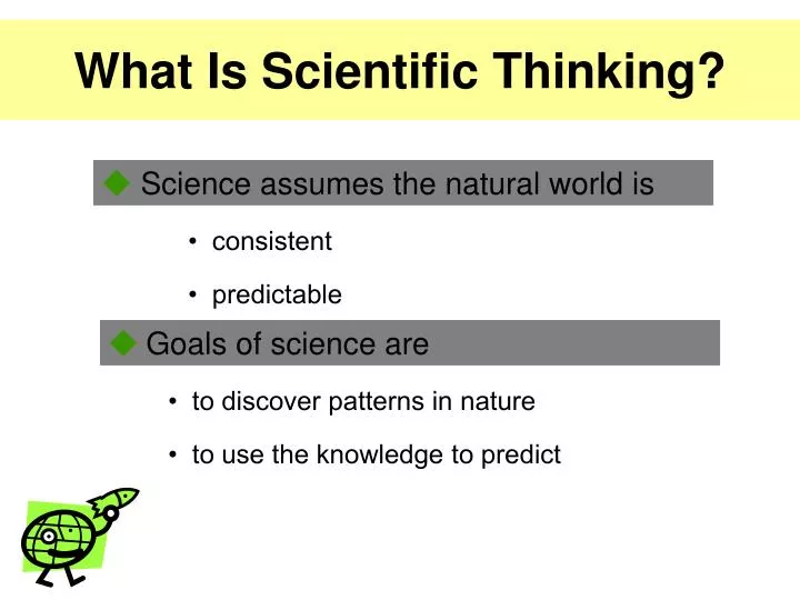 what is scientific thinking in research