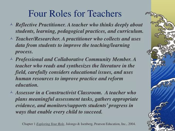 PPT - Four Roles for Teachers PowerPoint Presentation, free download ...