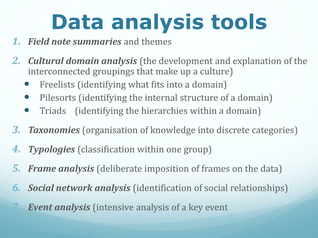 data analysis research slideshare