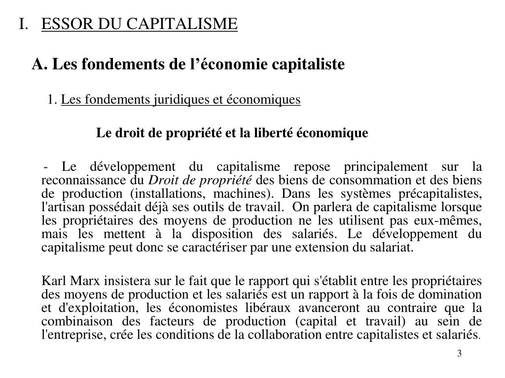 PPT LE CAPITALISME PowerPoint Presentation Free Download ID 1834033