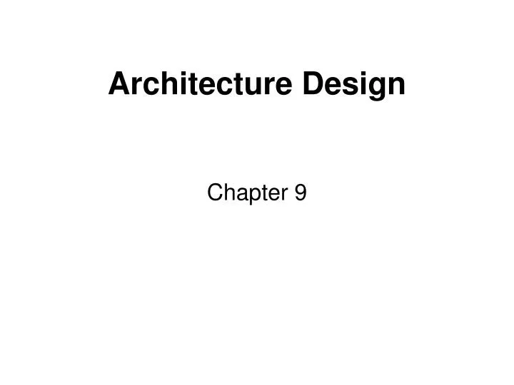 architecture design n.