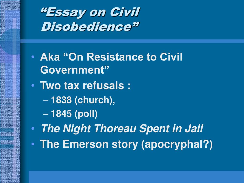 essay on civil disobedience analysis