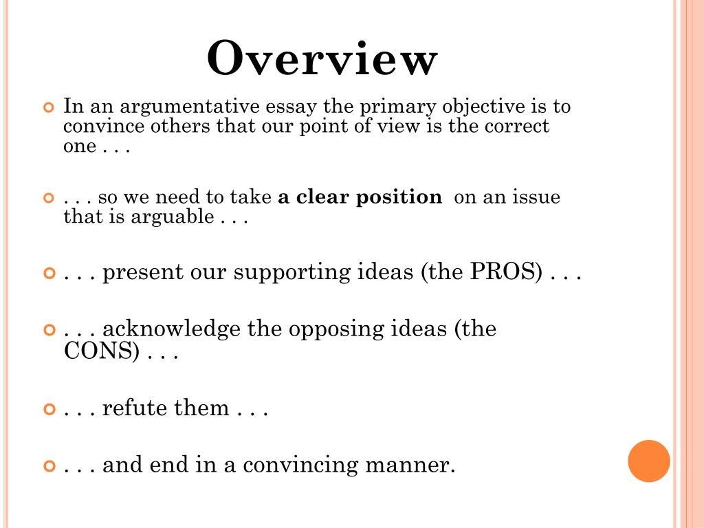 proposition in argumentative essay