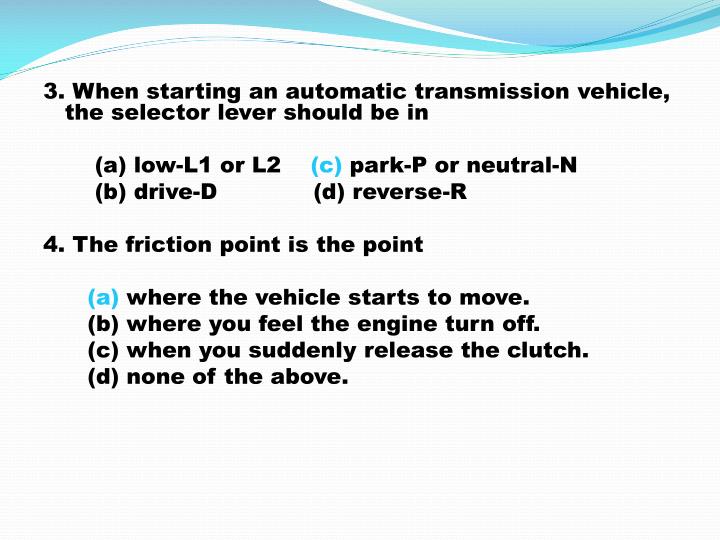 ppt drive right chapter 3 powerpoint presentation id the alternator warning light warns that the is being drained