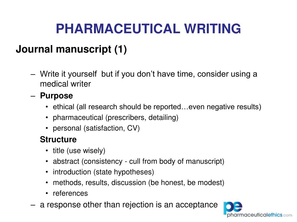 PPT Pharmaceutical Medical Writing PowerPoint Presentation, free