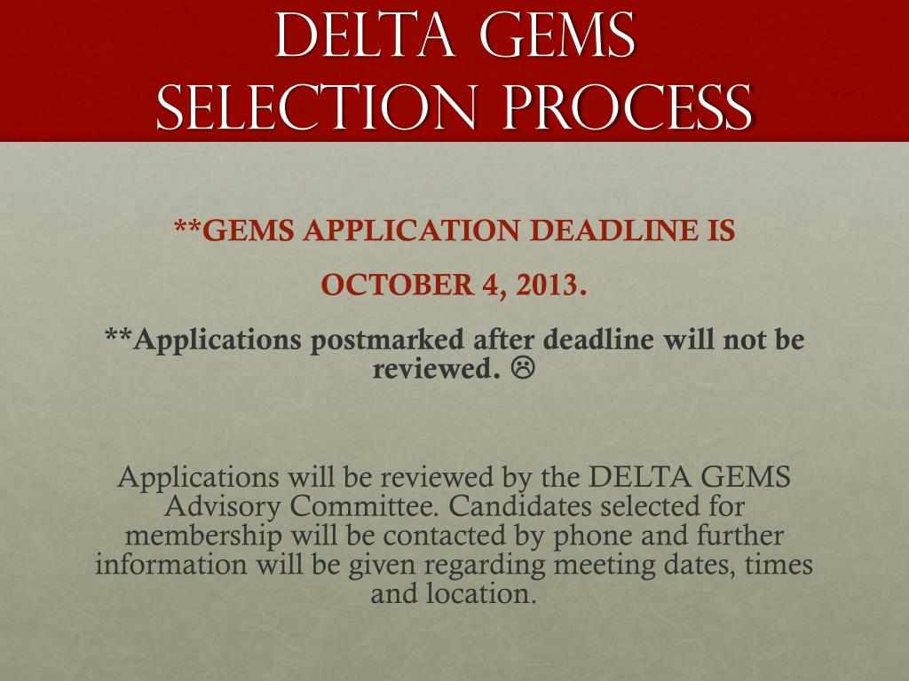 PPT Delta G.E.M.S. Growing and Empowering Myself Successfully