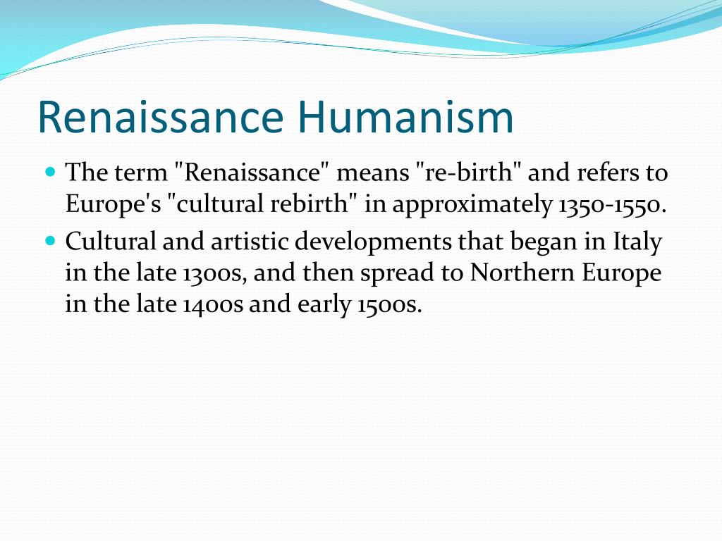PPT Renaissance Humanism PowerPoint Presentation, free download ID