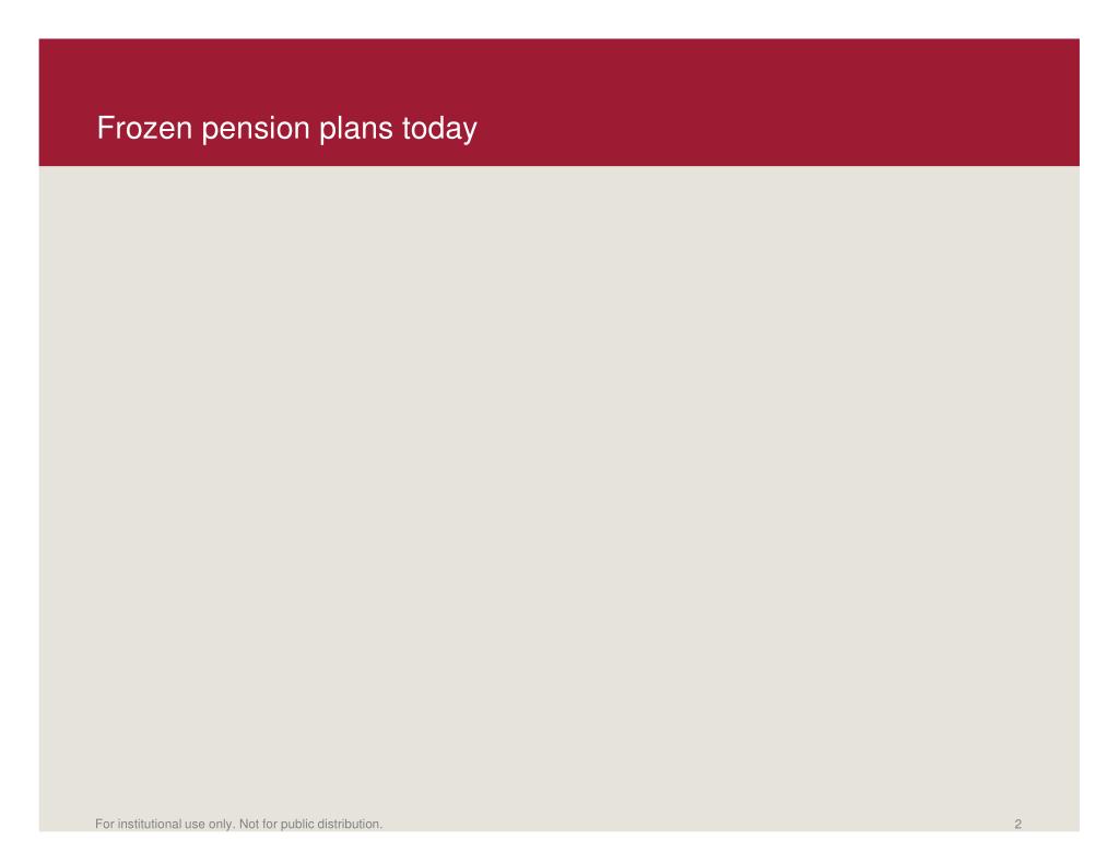 PPT Frozen Pension Plans Is immunization or termination the right