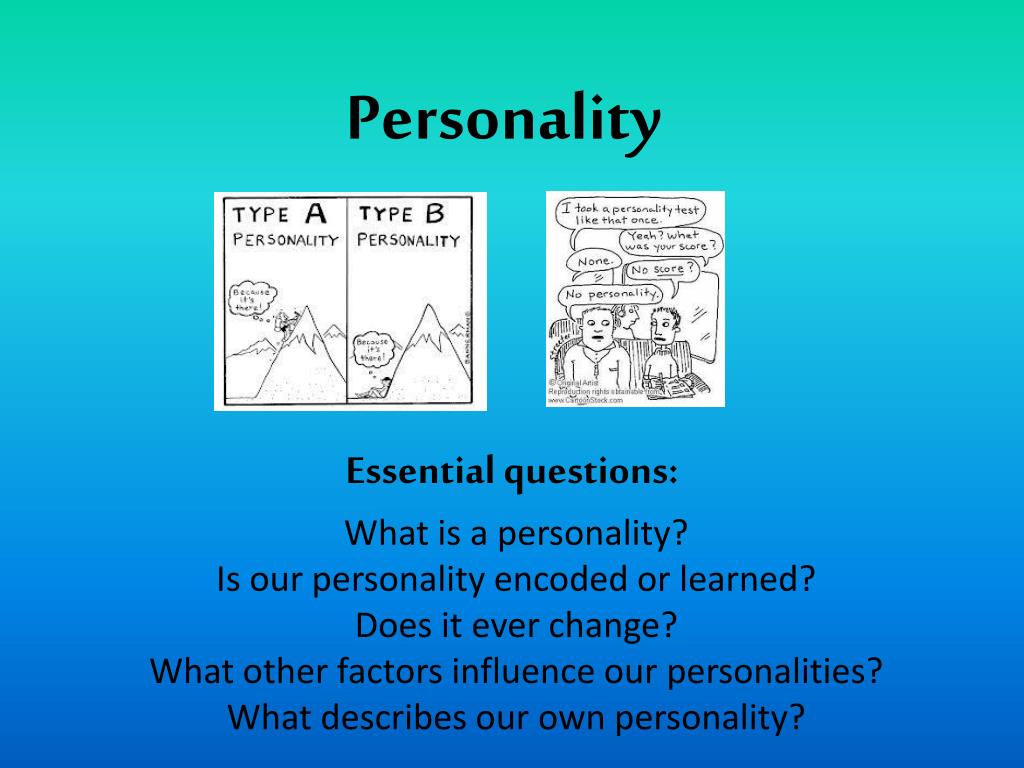 Likeable person test на русском. Personality презентация. Презентация describing personality. Personality Test английский. What Factors influence our personality?.