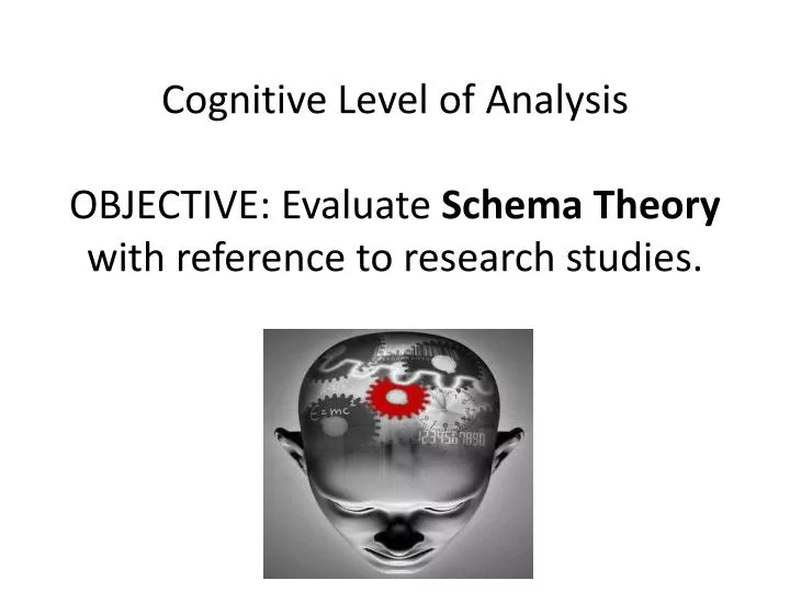 psychology cognitive level of analysis psychology cognitive level of analysis