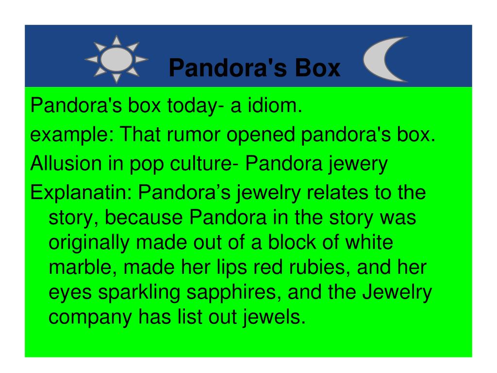 PPT - Pandora's Box PowerPoint Presentation - ID:1838795