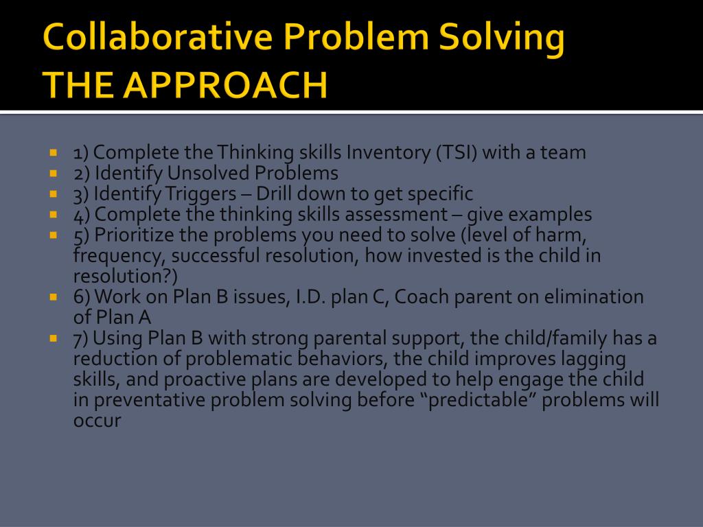 collaborative problem solving framework