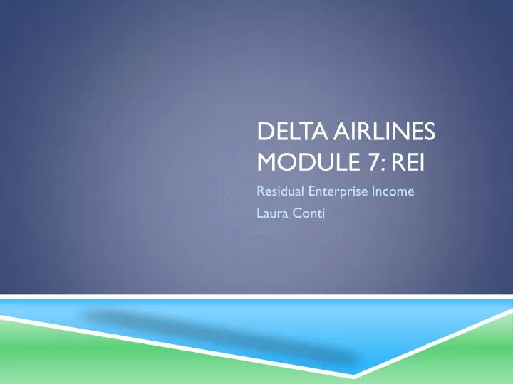 delta airlines module 7 rei n.