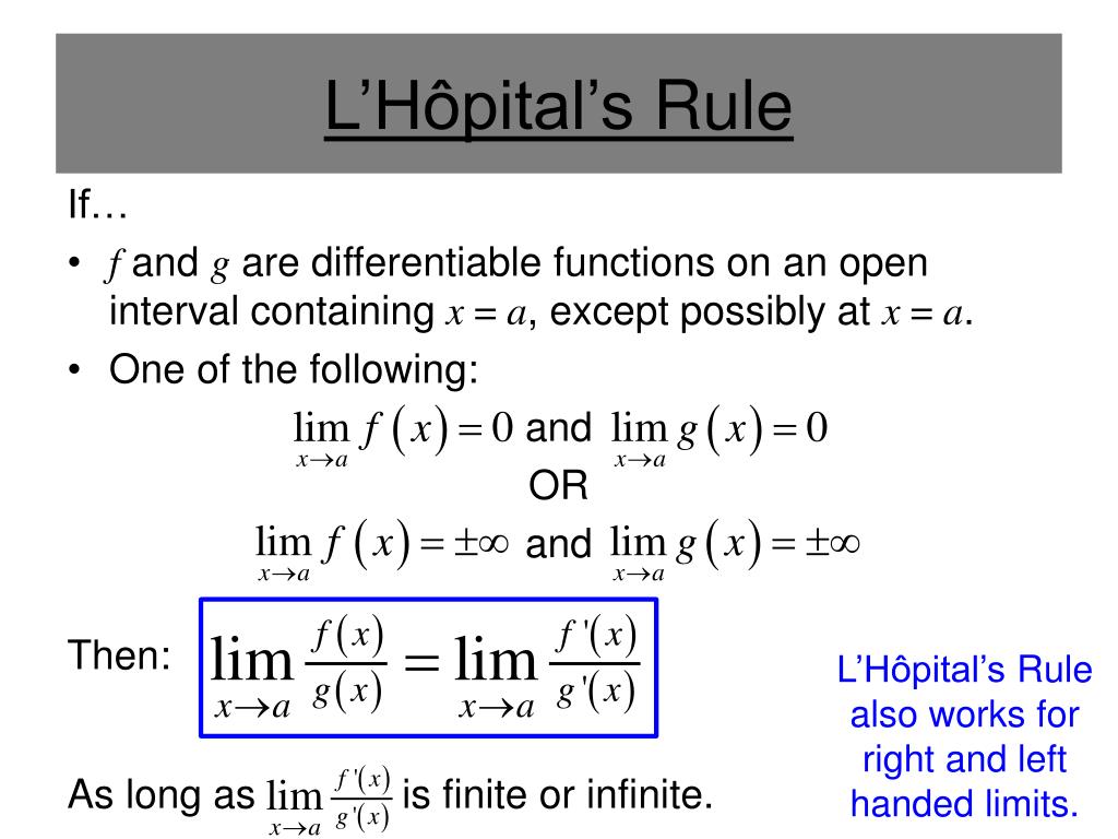 Can l use. L’hôpital’s Rule. Hopital Rule. Правило l’hopital. L hopital Rule на русском.