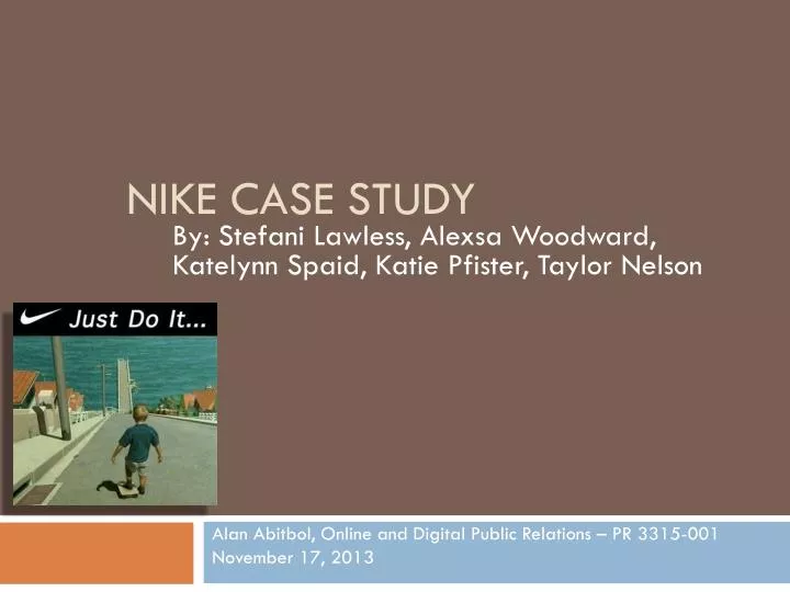 nike case study ppt