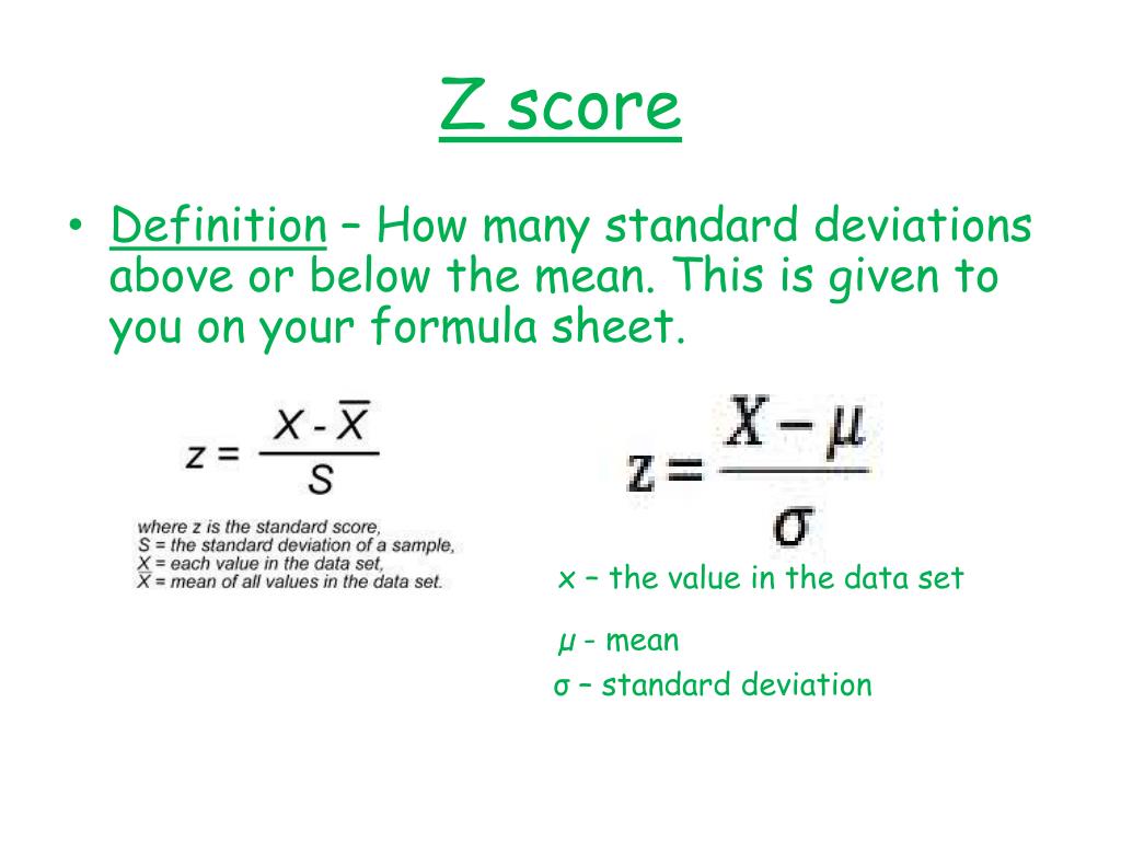 PPT - Standard Deviation and Z score PowerPoint Presentation, free