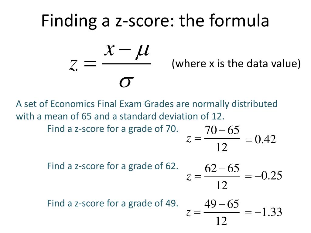 how do you solve z score problems