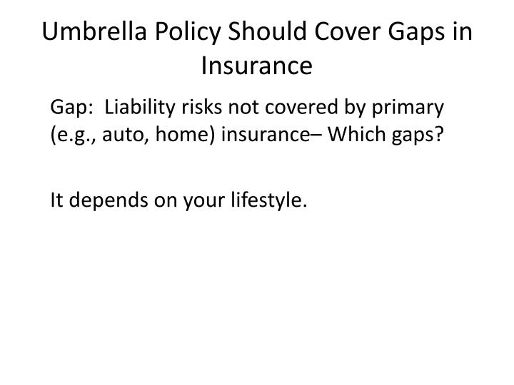 PPT - Umbrella Insurance PowerPoint Presentation - ID:1841159