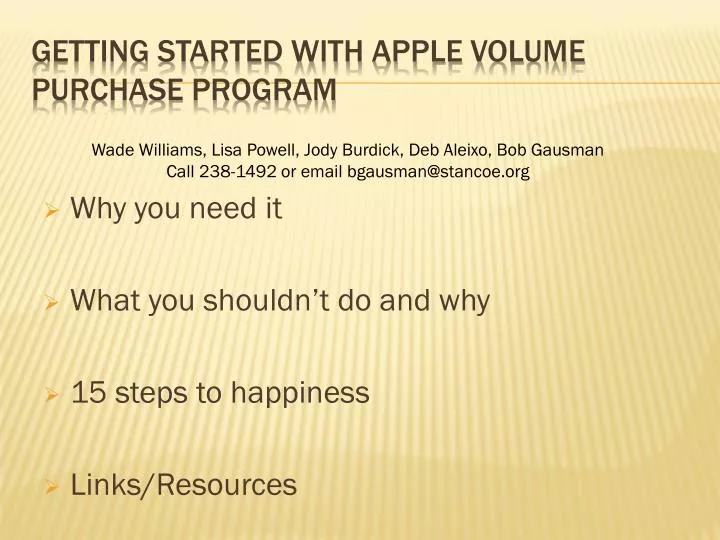 getting started with apple volume purchase program n.