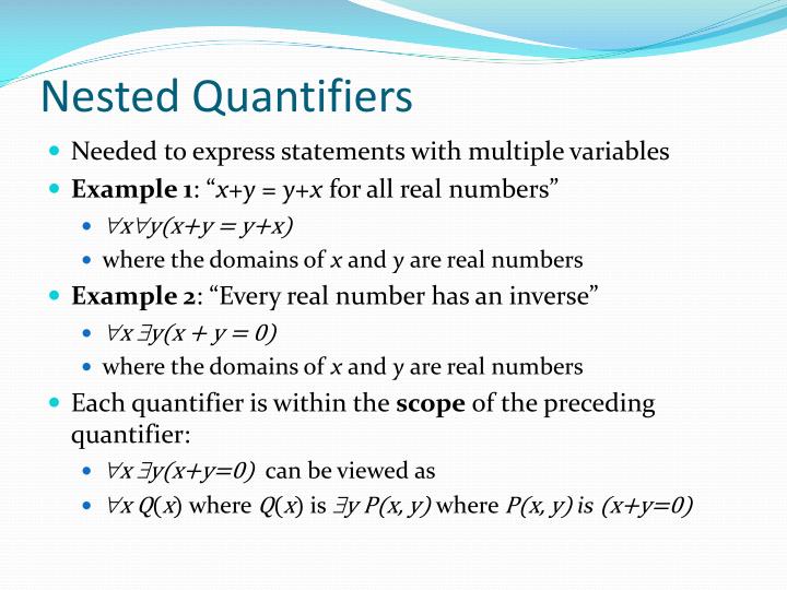 PPT - Nested Quantifiers PowerPoint Presentation - ID:1841882