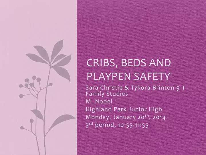 Ppt Cribs Beds And Playpen Safety Powerpoint Presentation Free Download Id