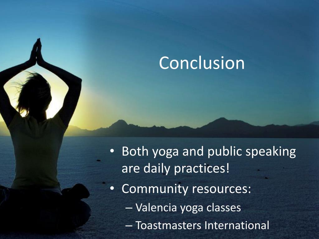 yoga speech conclusion