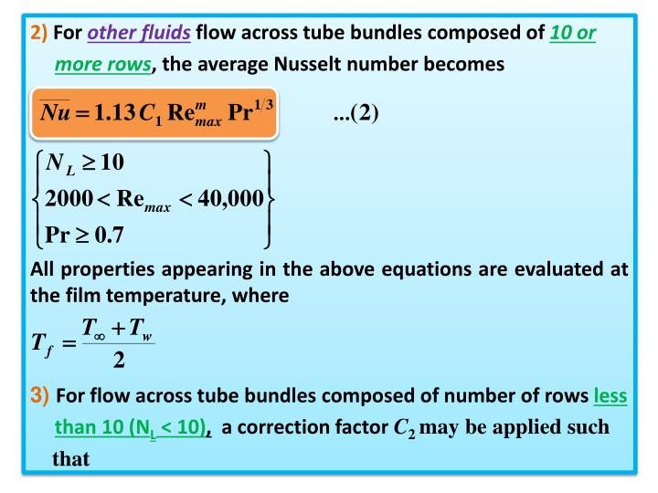PPT Chapter 4.2 Flow Across a Tube Bundle Heat Exchanger (Tube Bank