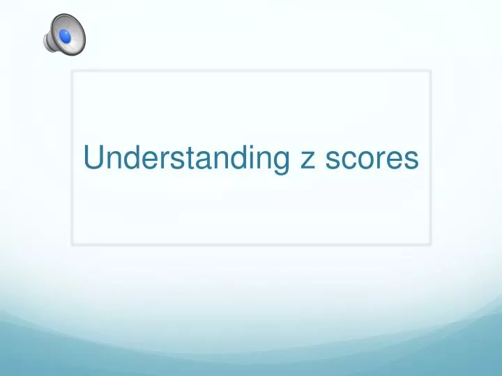 understanding z scores n.