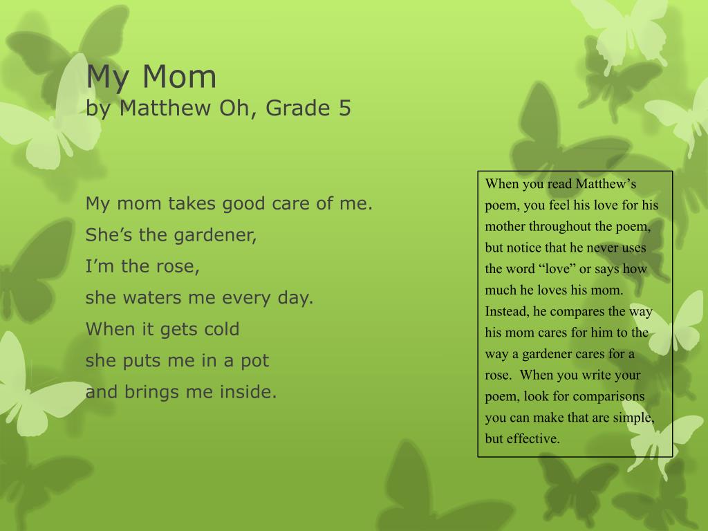 PPT - Poems About Yourself and Others PowerPoint Presentation