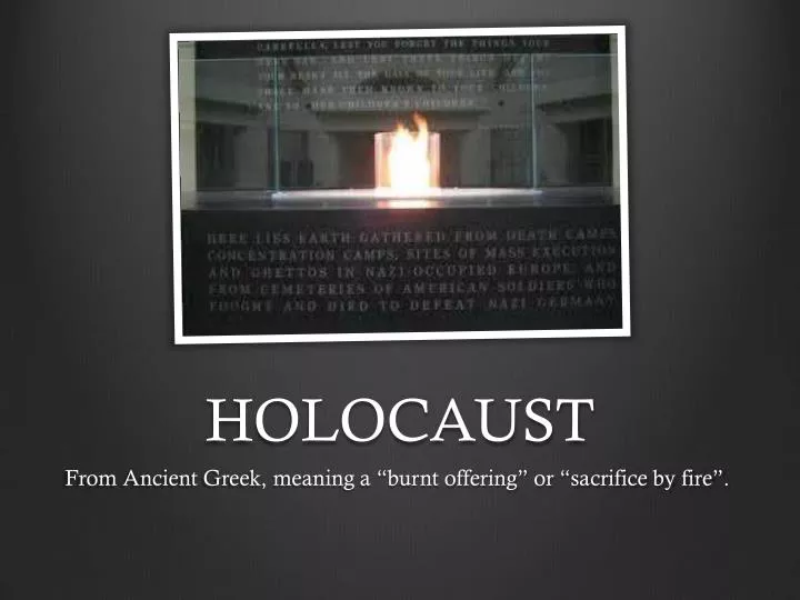 PPT HOLOCAUST PowerPoint Presentation Free Download ID 1842909